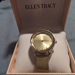 Ellen Tracy Ladies gold color watch
